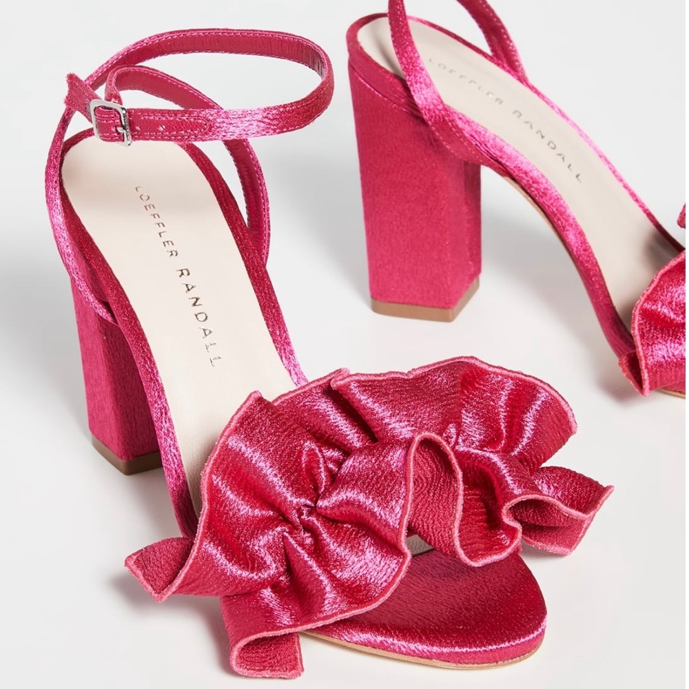 Loeffler Randall Savannah Sandal Heel Pink Sz 6.5